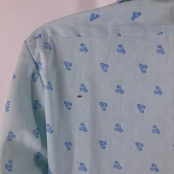 70s pointy dagger collar shirt 1970s vintage Xanadu Fruit of the Loom - Picture 7 of 8